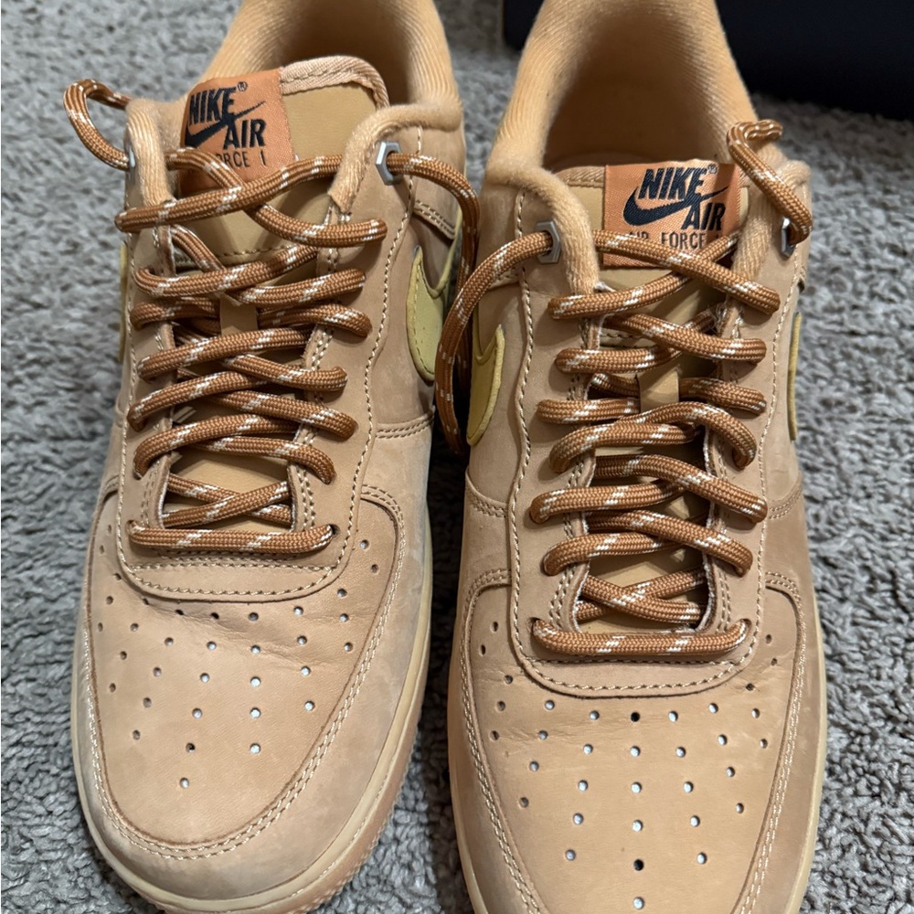 Nike Air Force 1 Men's Sneakers in Tan and Brown